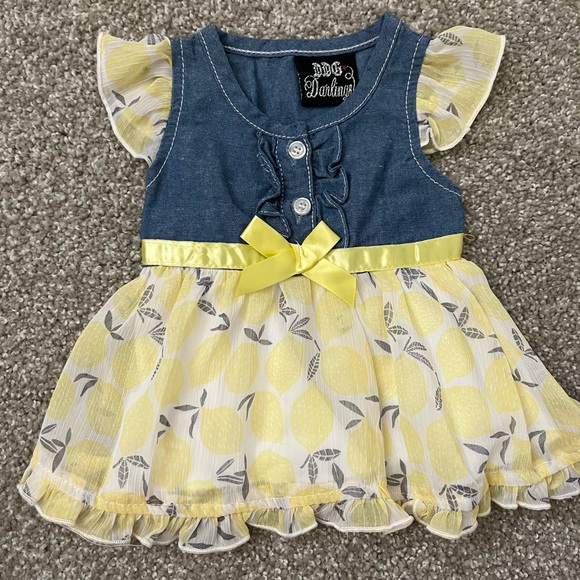 DDG Darlings 0-3 Month Baby Girl Dress Yellow - Picture 1 of 3
